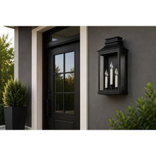 Maxim Lighting Savannah Vx 3-Light Outdoor Wall Light | Black Oxide Finish | Clear Glass Shade | Traditional Outdoor Light Fixture | Ideal for Porches, Patios & Garages | Wet Rated | 40916CLBO