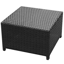 NLQMSU Modular Patio Furniture Set 8 Pieces Black Beige