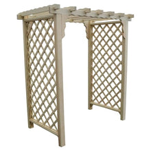 Keystone Amish Co. Manchester Pressure Treated Pine Garden Arbor, Heavy Duty Outdoor Wooden Archway Trellis, Amish Crafted, Made in USA, 5-Foot, Unfinished