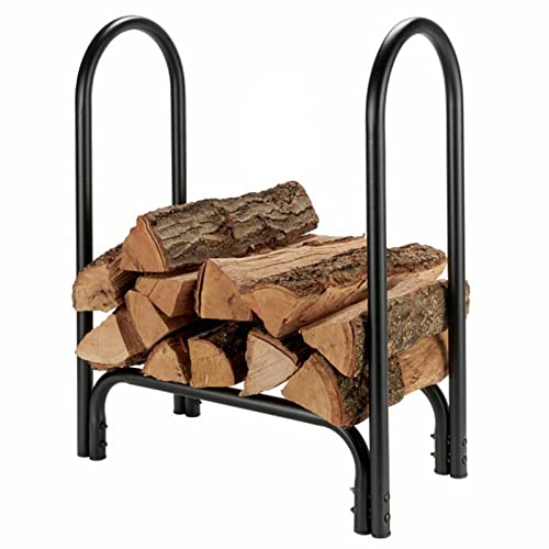 DJVHSRI Firewood Rack Firewood Racks Metal Firewood Storage, Floor-Standing Rust-Resistant Logs Storage Stand for Outdoor Tool Shed Balcony Deck Patio, Assembly Required,
