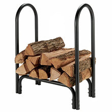 DJVHSRI Firewood Rack Firewood Racks Metal Firewood Storage, Floor-Standing Rust-Resistant Logs Storage Stand for Outdoor Tool Shed Balcony Deck Patio, Assembly Required,