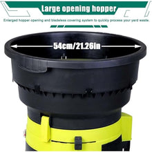 ylpddmm Electric Leaf Mulcher/Shredder, Wood Chipper Shredder 17:1 Reduction Ratio 60mPowerCord