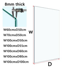 SXKJQER Rectangle/Square Glass Table Top 8mm Thick Tempered GlassRectangle/Square Table Top Glass Dining Table Replacement Glass Table Top, Tempered Glass Protector, with 6 Anti-Slip Pads(100x80cm)