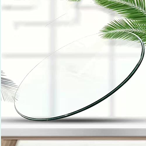 GGAHDSRH 22" Tempered Glass Tabletop Round Clear Table Top Transparent Glass Table 1/2" Thick Glass Top for Coffee Table,Dining Table,Dining Room (Size : 68cm/27in) (100cm/40in)