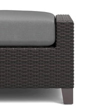 Outdoor Escape Set of 2 Outdoor Ottomans for Patio Use, Aluminum Wicker Outdoor Footstool for Patio or Garden Seating Comfort