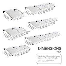 ZBSAVFM Outdoor Canopy Awning for Garden Veranda, Waterproof Patio Cover with Gutter System for Quick Drainage (110 x 400 cm) – Perfect for Weather Protection