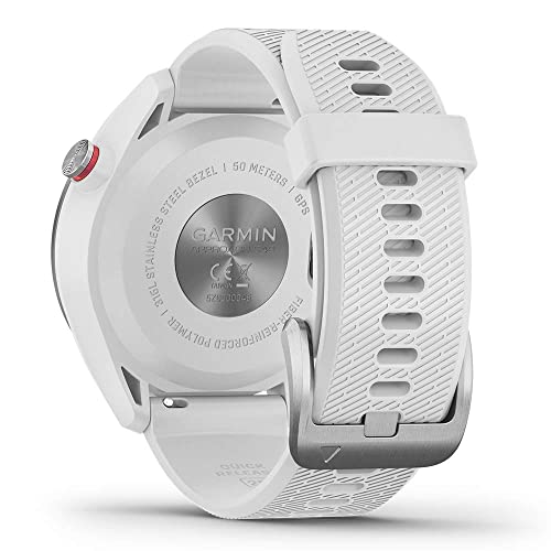 PlayBetter Garmin Approach S42 Golf GPS Watch Silver/White