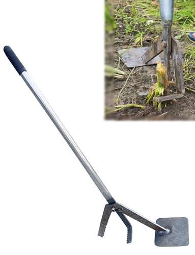 Large Size Sapling Puller, Lever Puller Tool Removes Posts Stumps Roots And Saplings In Multiple Sizes(Long-handled)