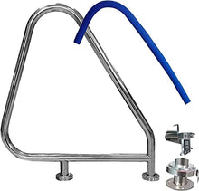 MSHOSAC Pool Safety Handrails Pool Handrails Swimming Pool Grab Rail with 4ft Blue Anti-uv Grip Cover 330lbspacity Pool Handrails Rustproof Pool Stair Railing Ergonomics Cur