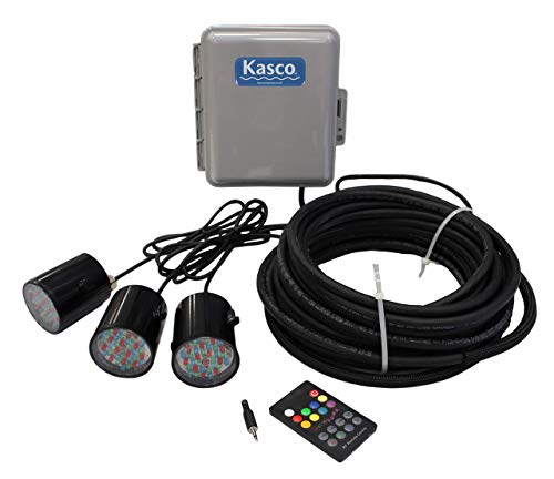 Kasco 3/4HP J Series Fountain w/ RGBC5 LED Lights, 120V, 100ft Power Cord