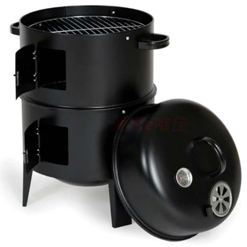 CEMONT Charcoal Grills Cylindrical Outdoor Multi Layer Barbecue Large Cold Rolled Steel Charcoal Grill Courtyard Barbecue Grill Stuffy Grill