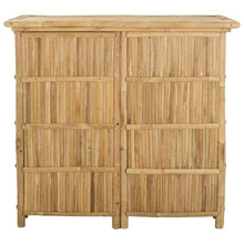 FMPGJLYH Bamboo Bar Table, Outdoor Counter, Patio Furniture, Brown