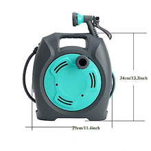 Heavy Duty Water Hose Holder, Portable Hose Reel Cart, Garden Water Pipe Hose Holder Rack, Outdoor Hosepipe Cart Organizer, Suitable for Most Types of Faucet, with 10M/32Ft Hose and 7 Pattern Nozzle