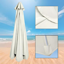 GAZOGJ Replacement Canopy for Offset Umbrella Uvresistant Awning Fabric Tearresistant Patio Umbrella Cover Outdoor Shade Canopy Red Suitable for Garden Beach and Patio.,Blanc-6ribs 6.5ft/2M