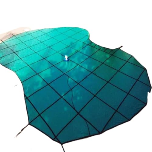Mesh Pool Cover for Inground Pools, Rectangle Cover with Brass Anchors, 1pcs(Dia 14ft)