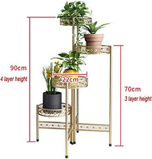 OJKJGYTF Plant standPlant Stand Iron Flower Stand Foldable Modern Flower Pot Stand Floor Flower Stand Home Decor Plant Shelves