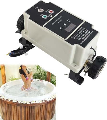 Acivirdde 220V Electric Pool Heater with Digital Thermostat for Swimming Pools, Spas, and Hot Tubs Heating Solution for Ultimate Comfort