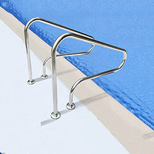 BSNANCA Swimming Pool railings of 304 Stainless Steel, Pool handrails, Pool Wall Handles, Suitable for Various Indoor and Outdoor Swimming Pools, Water Parks, etc. (Shown 125cm) (Shown 125cm)