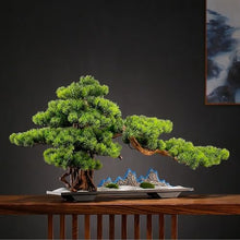 YXIANG56Q Fake Plants Zen Ornaments Simulation Tree Bonsai Entryway Living Room Fake Pine Tree Indoor Green Plants Decorative Landscaping Bonsai Tree