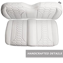MODZ® FS2 Custom Golf Cart Front Seat for Club Car Precedent/Onward/Tempo - [2004-Up] - White Base - Double Diamond Pattern