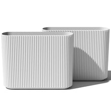 Veradek Demi Series Span Planter - Tall and Wide Outdoor Planter with Shelf