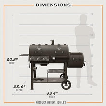 Oklahoma Joe's Canyon Combo DLX Charcoal and Propane Gas Smoker & Grill - 24203005