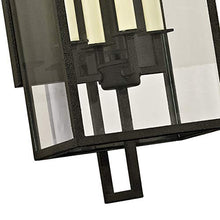 Troy Lighting Beckham 4-Light Wall Sconce | Textured Bronze Finish | Made of Steel | Wet-Rated for Outdoor Use | 8" W x 28.5" H Profile | B6383-TBZ