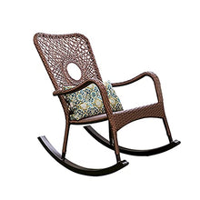 Comfortable Relax Rocking Chair Outdoor Indoor Lounge Chair for Garden Patio Balcony Backyard Porch Rocker