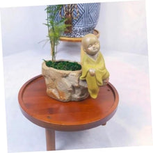 YYBOES Solid Wood Flower Stand Plant Pedestal Wooden Crafts Rustic Plant Stand Bonsai Pot Pedestal Wood Pedestal Stand Household Vase Stand Flower Pot Holder Planter Stand for Home