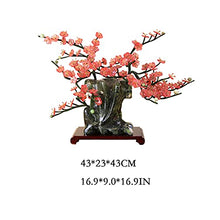 YUHUAWF Artificial Bonsai Artificial Bonsai Creative Jade Bonsai Winter Plum Flower Pot Decoration Bonsai for Home Office Shop Wine Cabinet Decoration for Home Office