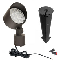 WAC Lighting LED Colorscaping Smart App Controllable Landscape Lighting with RGBWW Color Changing and Tunable White Power Accent 14W Light in Bronze