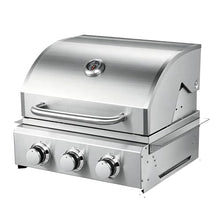 3 Burner Built In Gas Grill, Stainless Steel Propane Grill, 30,000 BTUs,Dual Fuel Compatibility(Propane/Natural), Gas Grill Outdoor Cooking