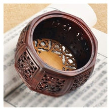 WOAITIANTIAN Vase Stand Miniature Hollow Out Wood Pedestal Vase Potted Base Display Stand(Large)