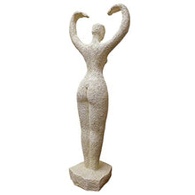 Design Toscano Neolithic Style Gaia Earth Mother Woman Indoor/Outdoor Garden Statue, 40 inches tall, Cast Stone Resin, Rough Stone Finish