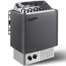 Fajiduo Sauna Heater, 6KW 110V Electric Sauna Stove with Bracket, Adjustable Temp & 3H Timer Dry Sauna Heater for Max 318 Cu.ft Saunas Rooms, Home Sauna, Commercial