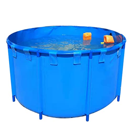 Ultra Big Round Swimming Pool - 1 2 3 4 5 6 7 8 9 10 M Above Ground Piscina Grande Pools for Indoor Outdoor Backyard Garden, Blue Relax Pool/ Piscinas Para Adultos Plastic Frame(5X1.5M/30000L/7925GAL)