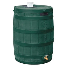 Good Ideas Rain Wizard Water Storage High Quality Collection Barrel with Brass Spigot, Safety Screen, and 50 Gallon Capacity, Green (3 Pack)