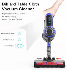 Vdniduir Electric Pool Table Cloth Cleaner, 22kpa Cordless Billiard Cloth Vacuum Cleaner,for Cleaning Pool Tables and Car Seats (Blue)