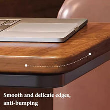 SBZOPCUW Side Table, Sofa Tray Table with Storage Bag(/Black+/Gold)