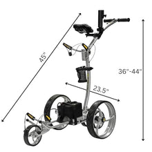 BAT-CADDY ELECTRIC GOLF CADDY X8R Remote Control Golf Push Cart Titanium Silver