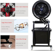 Acivirdde 46l Portable High-Velocity Commercial Outdoor Misting Fan,3 Speeds,4 Metal Blades,12-Hour Use