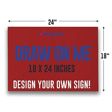 18” x 24” Corrugated Plastic Blank Yard Signs – Perfect for Printers, Crafts and Do It Yourself (Red, 200-Pack)