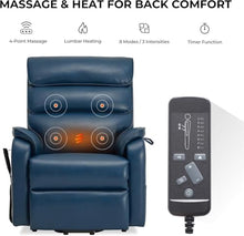 KTYUERGHK Dual Motor Power Lift Recliner Chair with Heat Massage