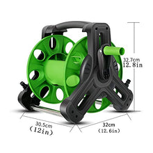 Mini Garden Hose Reel Cart, Lightweight Hideaway Box with 10-Function Spray Nozzle for Car Patio Cleaning Yard Farm and Patio (10 meters water pipe)