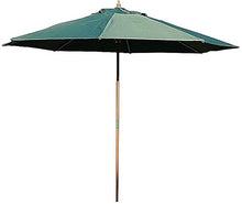 Parasol Patio Umbrellas 2.7m Garden (Single Top/Double Top) Waterproof Umbrella Shade Two Models For Beach/Pool/Patio/Balcony/Patio (Green wooden shade)