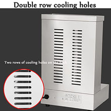 Dntum Vertical Rotisserie Oven Grill, Countertop Rotation Kebab Grill, Adjustable Temperature 50-300℃, With Double Row Cooling Holes, 360 ° All-Round Grilling, for Restaurant, Home Kitchen