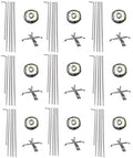 Cobb Promo Rectangle Feather Flag Telescoping Hardware 15ft Pole Kit Pack 9