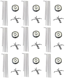 Cobb Promo Rectangle Feather Flag Telescoping Hardware 15ft Pole Kit Pack 9