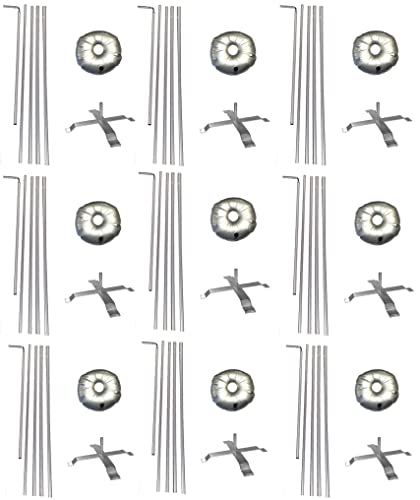 Cobb Promo Rectangle Feather Flag Telescoping Hardware 15ft Pole Kit Pack 9