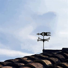 Weathervane Stainless Steel Anti-Rust Weathercock Direction Indicator Retro Farm Scene Garden Weather Vane Measuring Tools Corrosion Resistant and Durable A 35X50CM (E 35X50CM) (A 35X50CM)